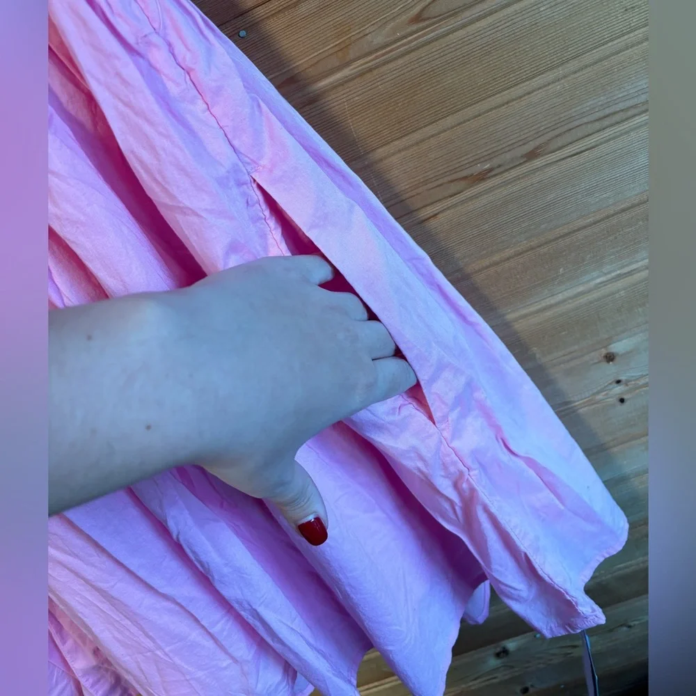 New, Hollister Puff Sleeve Pink Dress - Picture 10 of 12